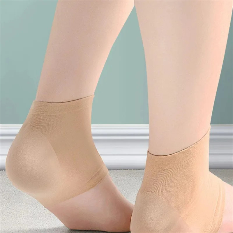 2PCS Gel Moisturizing Heel Socks Spa Sock For Foot Care Gel Heel Socks For Dry C