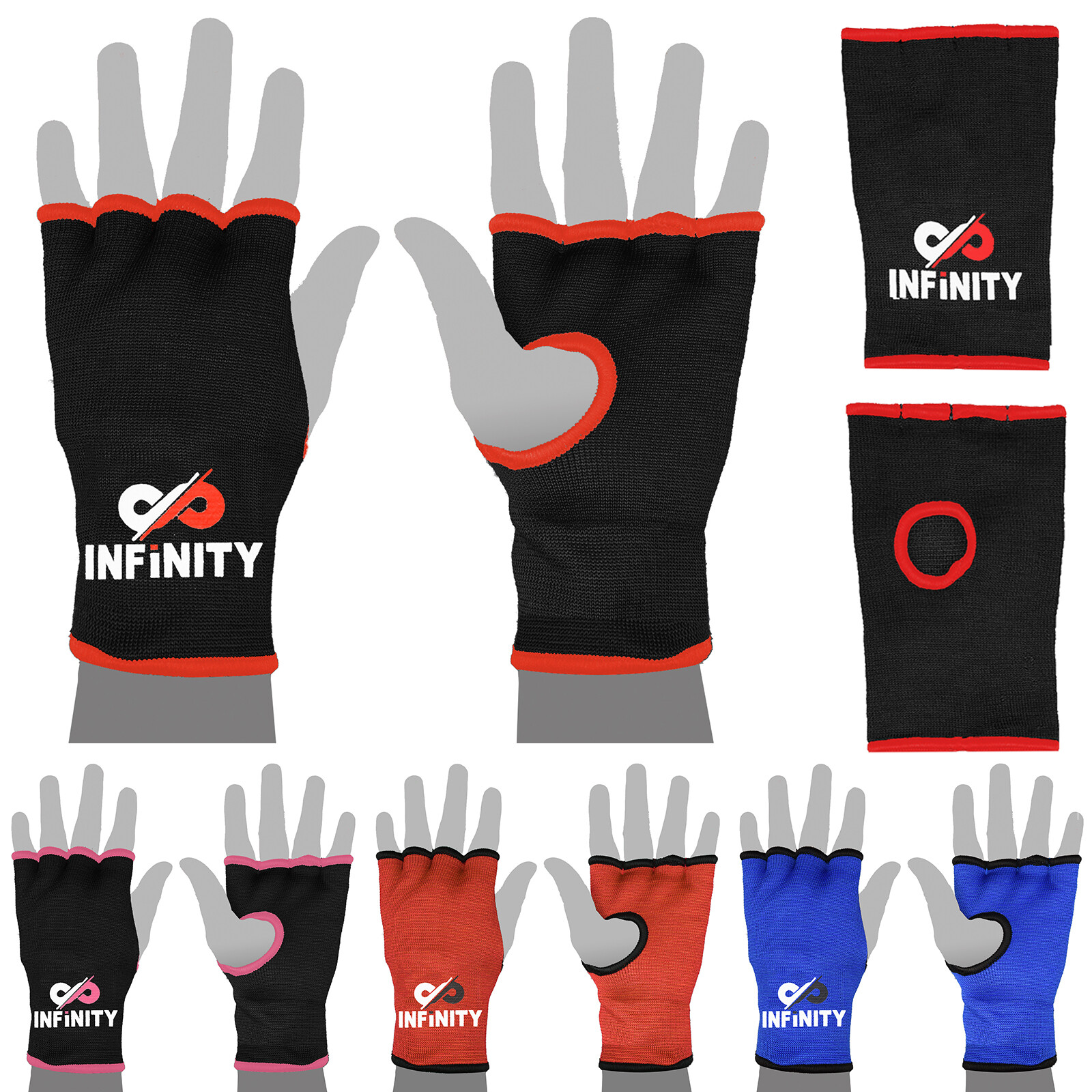 Inner Gloves Hand Wraps Boxing MMA Padded Wrist Wrap Bandages Bag Mitts Injury