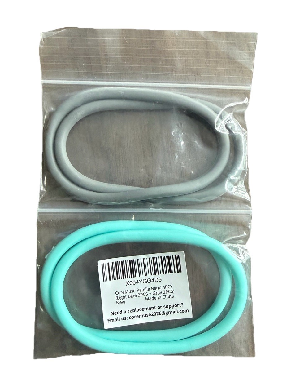 8pcs Patellar Tendon Support Strap, Silicone Patella Band Grey and Teal