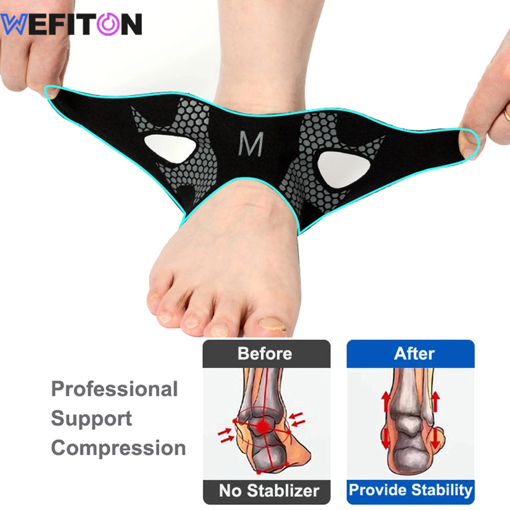 Breathable Neoprene Ankle Brace 1PCS Compression Sleeve For Arthritis Plantar