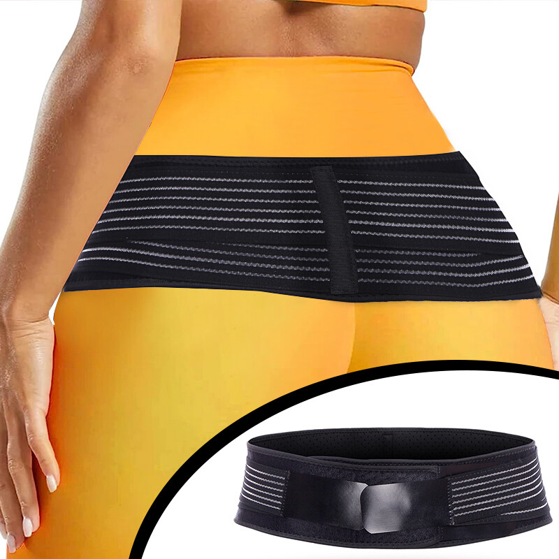 Hip Belt SI Joint Support Brace Pelvis Pain Relief Breathable Sport Compression