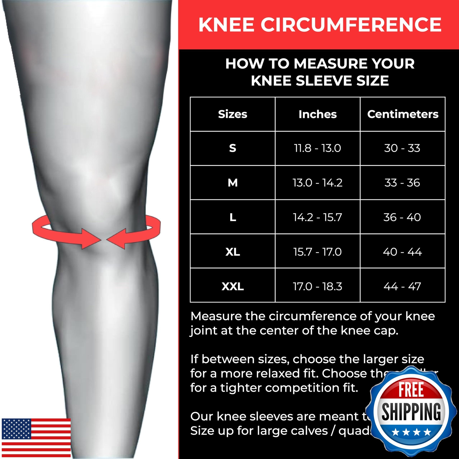 7mm Compression Knee Sleeves for Weightlifting Support, Powerlifting Strength