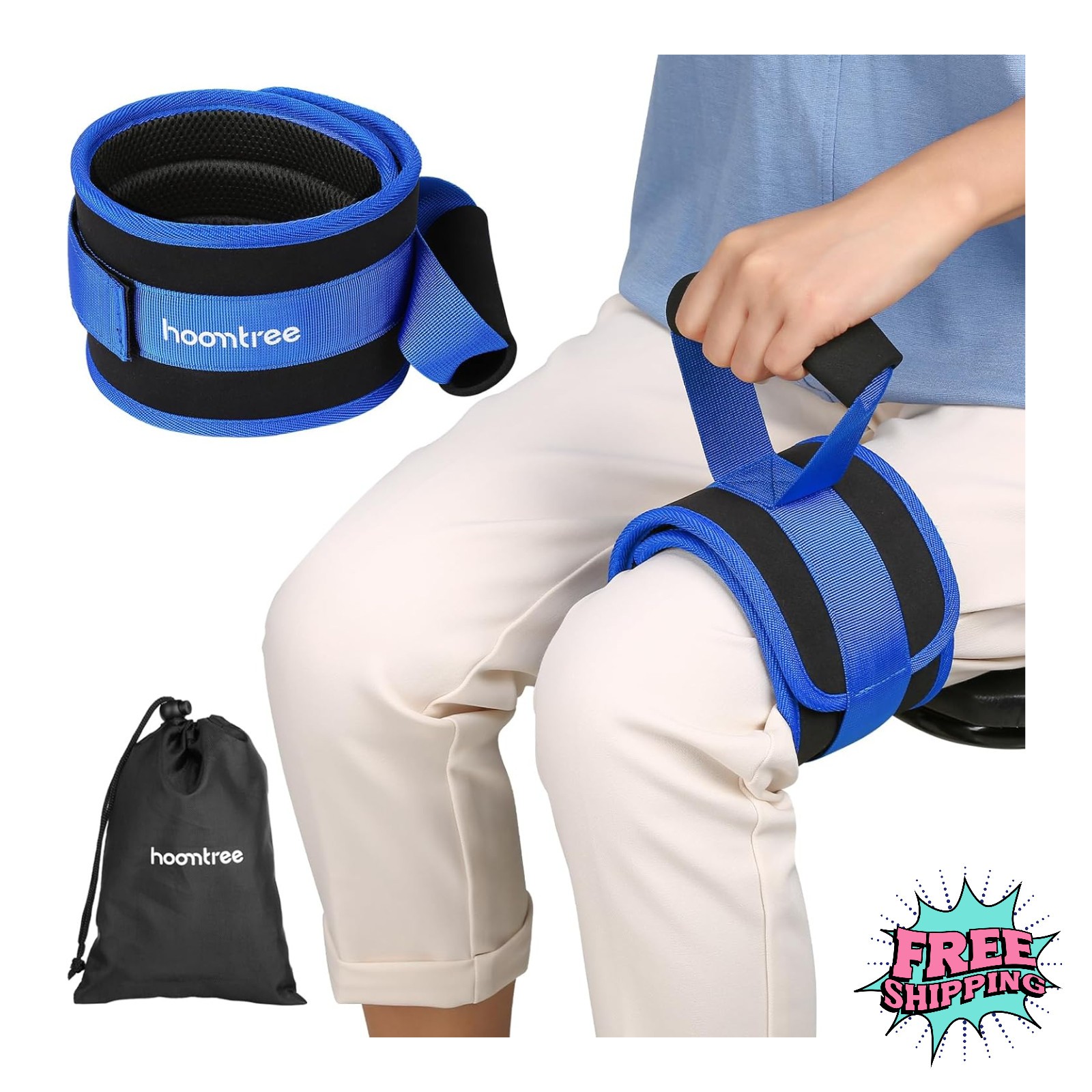 Leg Lifter Strap w/ Padded Grip Mobility Aid Free Shipping