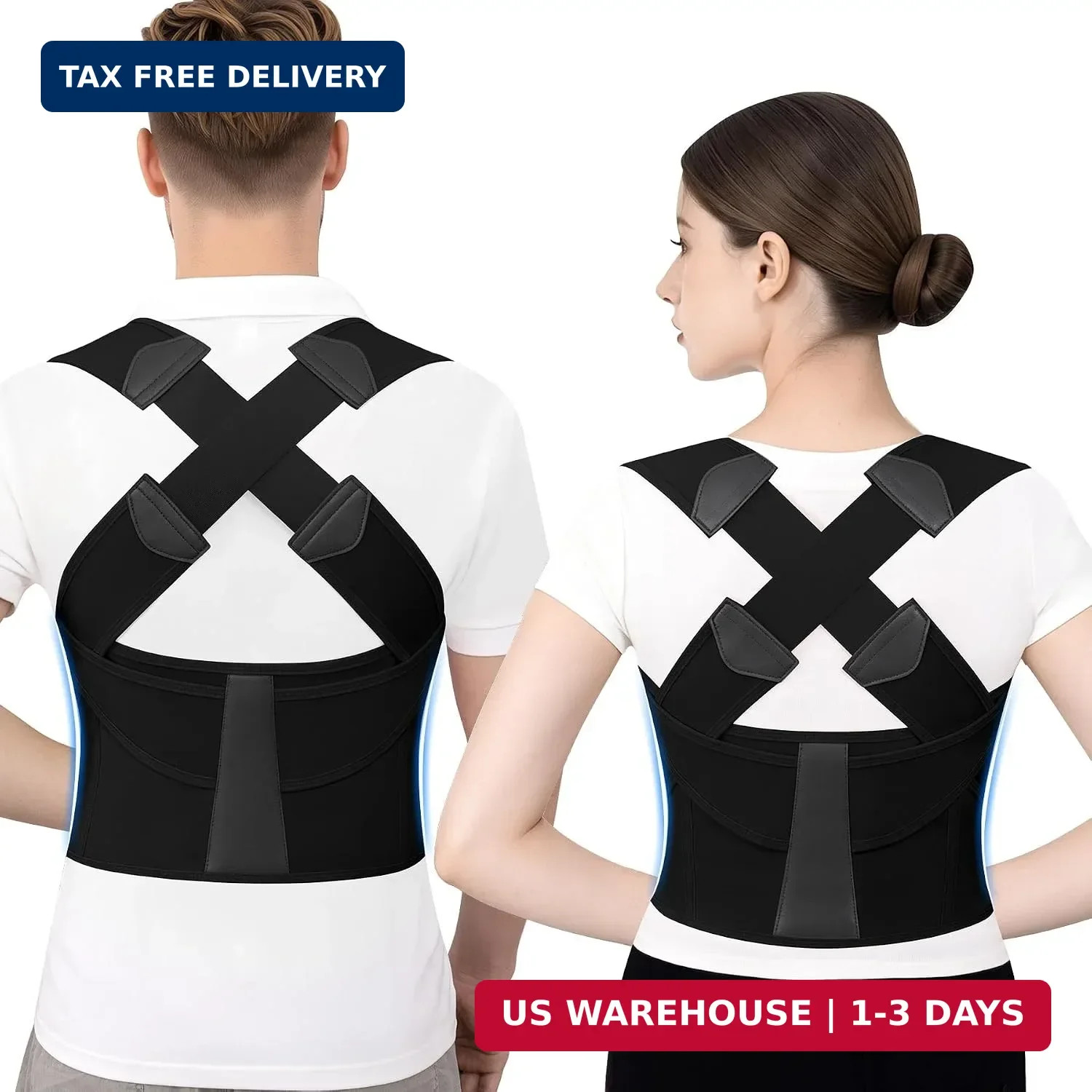 Posture Corrector for Women and Men Back Brace Straightener Adjustable Shoulder