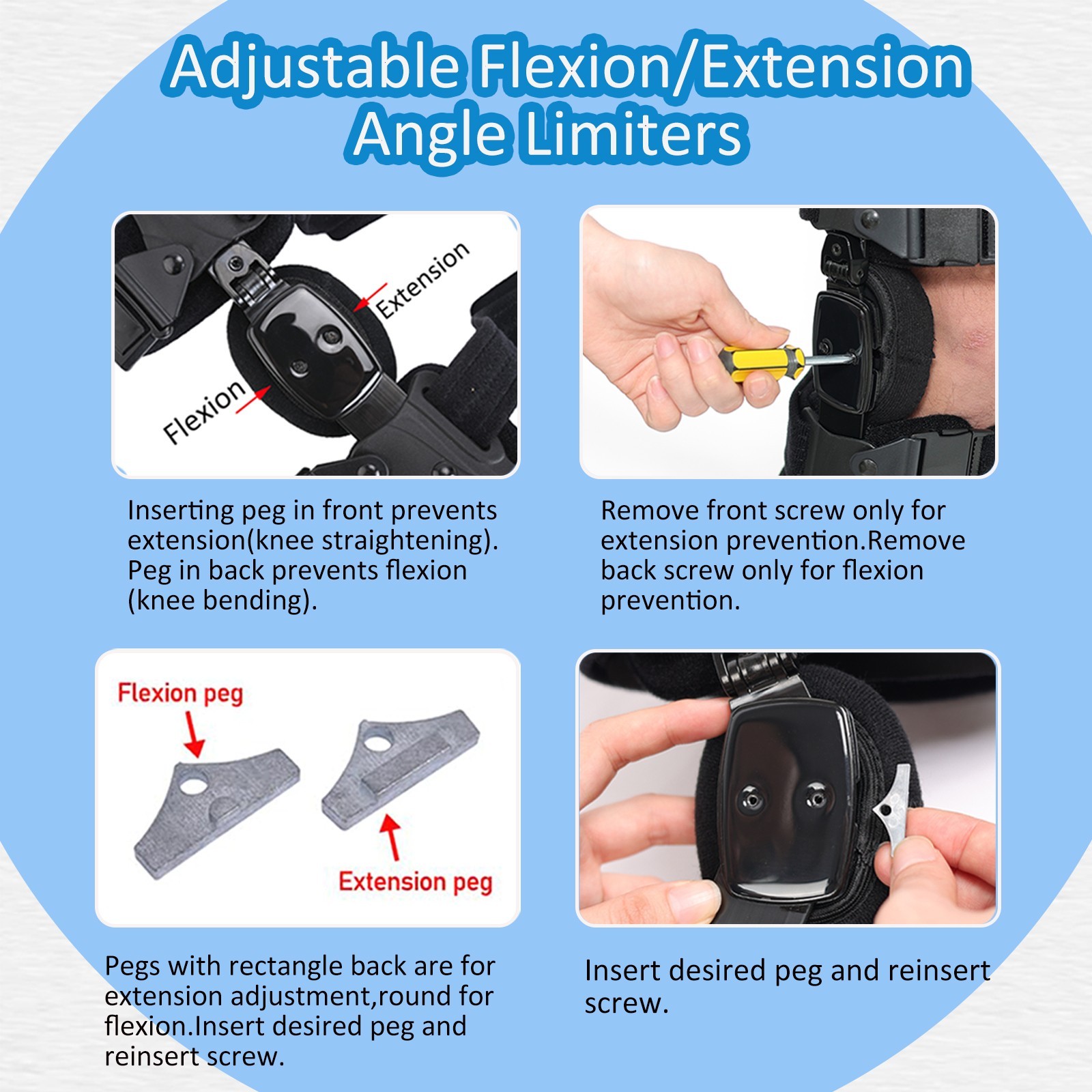 Osteoarthritis Knee Brace, Support for Bone-on-Bone Pain & Meniscus,adjustable