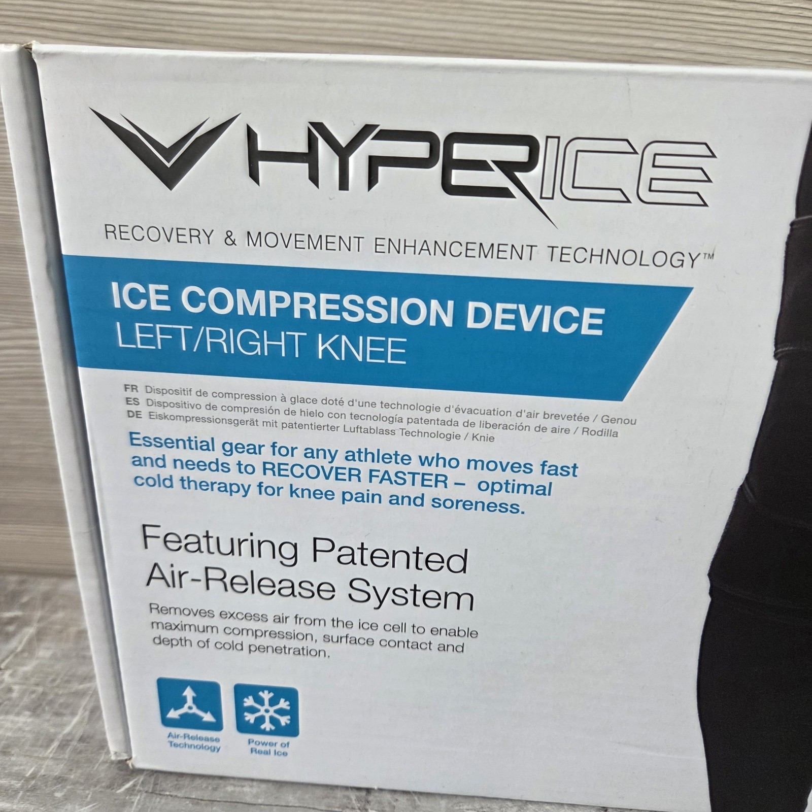 Hyperice Knee & Utility Ice Compression Therapy Wrap Bundle Open Box Left Right