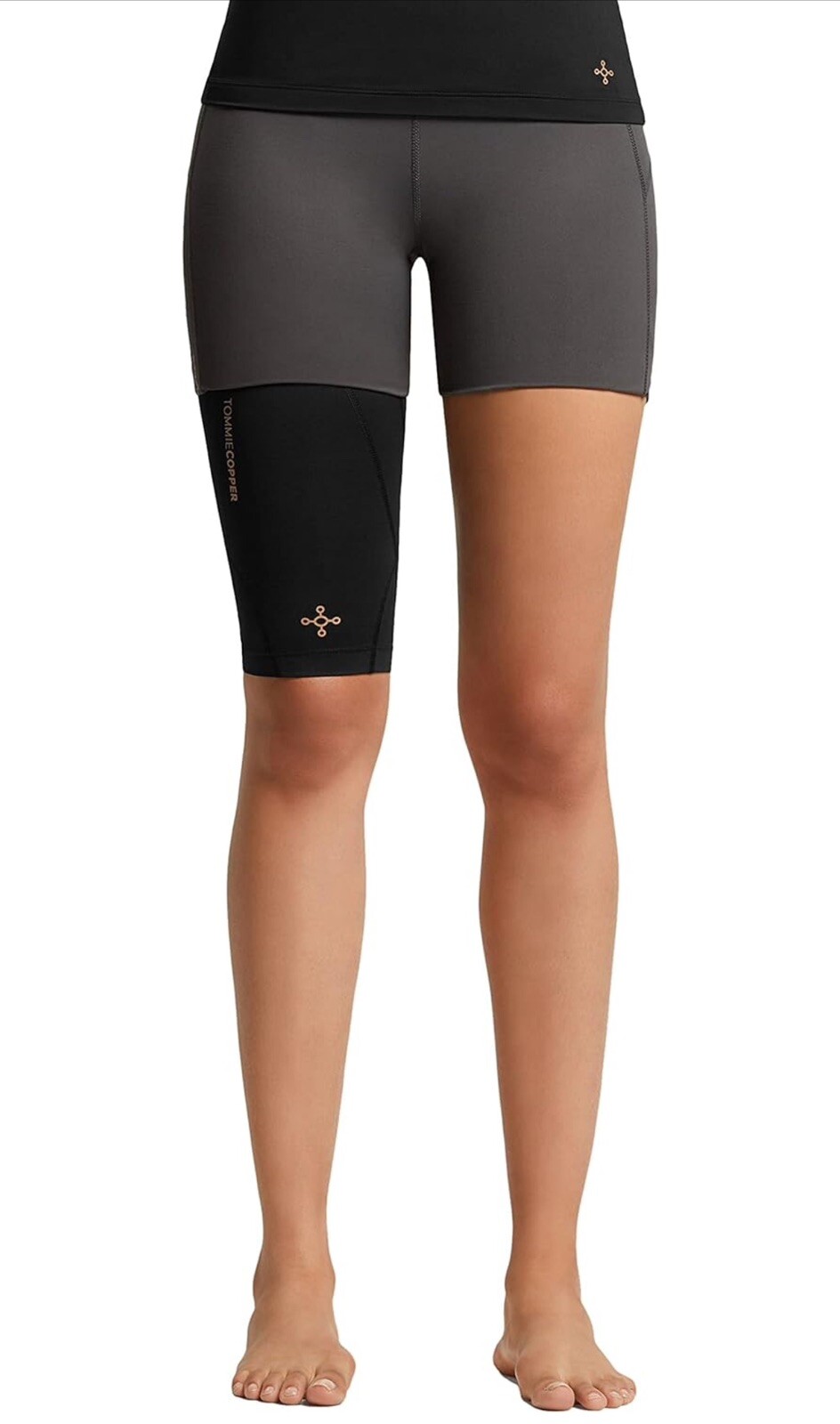 New Tommy Copper Women’s Large Performance Quad Compression Sleeve Yellow