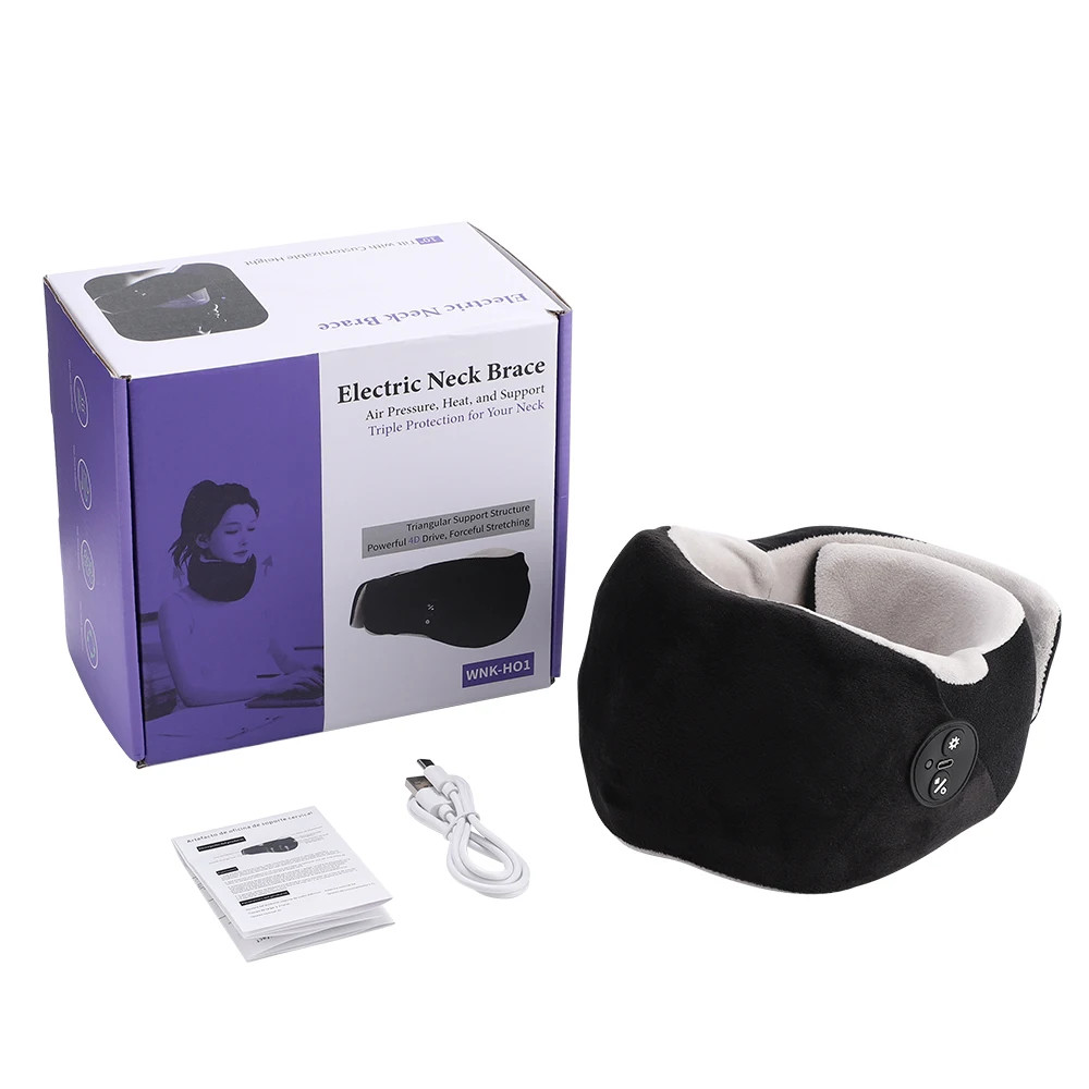 Heated Neck Brace Cervical Support Collar with 4 Heating Gears for Pain Relief