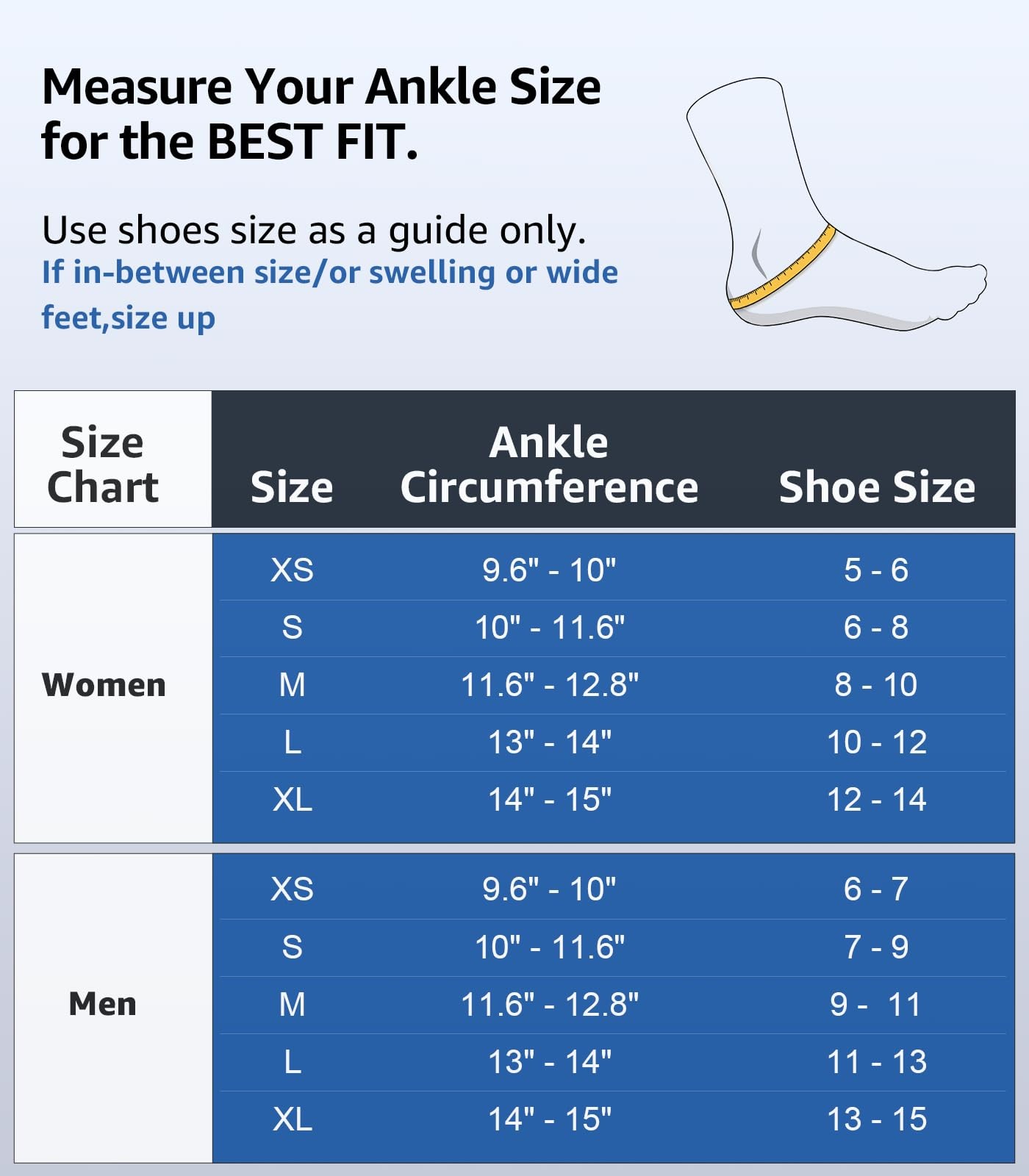 Slim-Fit Ankle Brace for Sprained Ankle, Quick Lace Up Ankle Support for Wome…