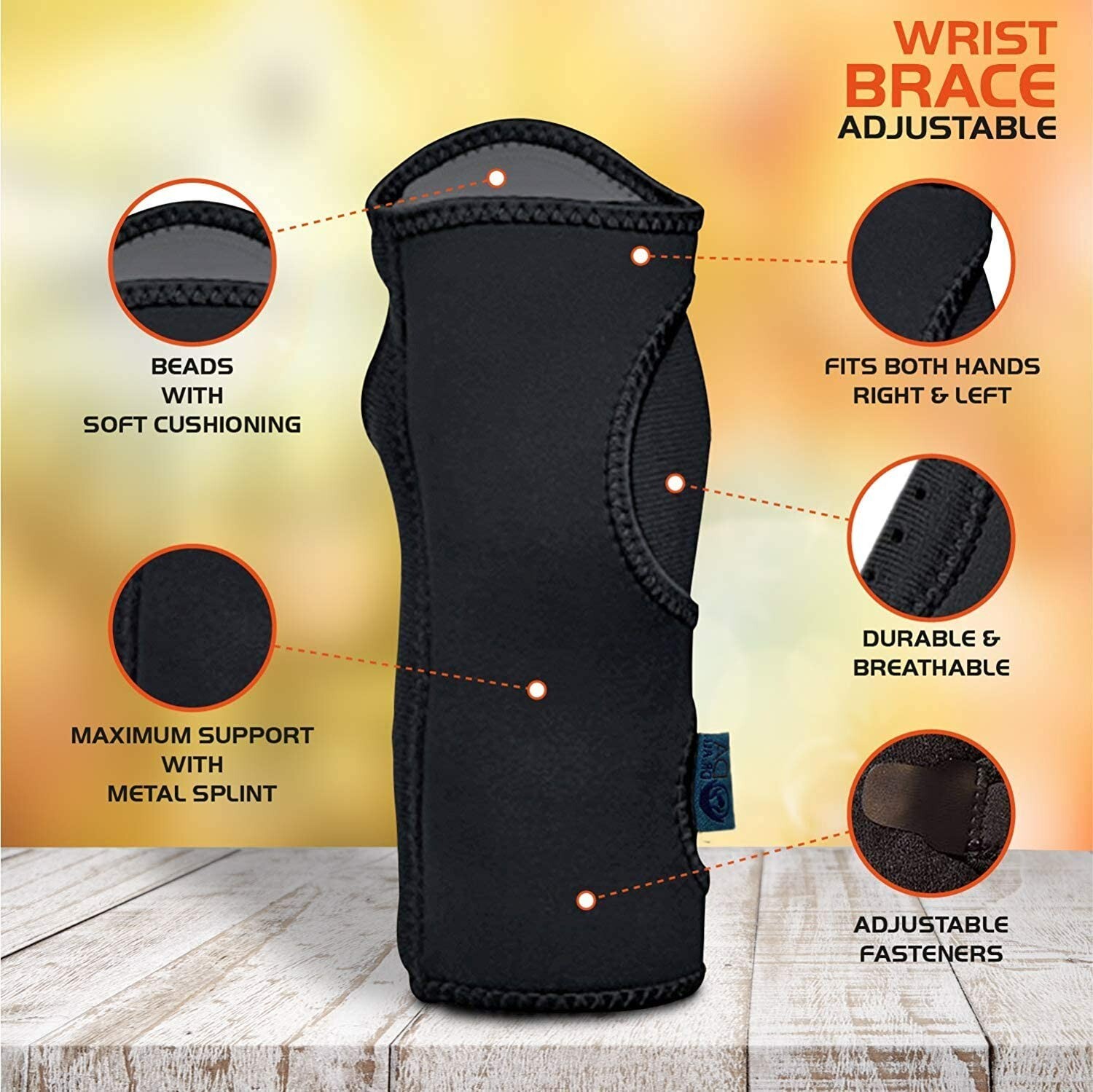 Dr Ali Night Wrist Splint Brace Fits Both Hands Sleep Support Wrap Carpal Tunnel