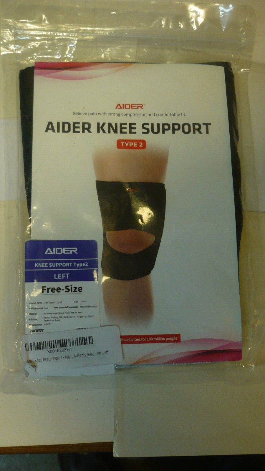Aider Left Knee Support Type 2 New Never Used G