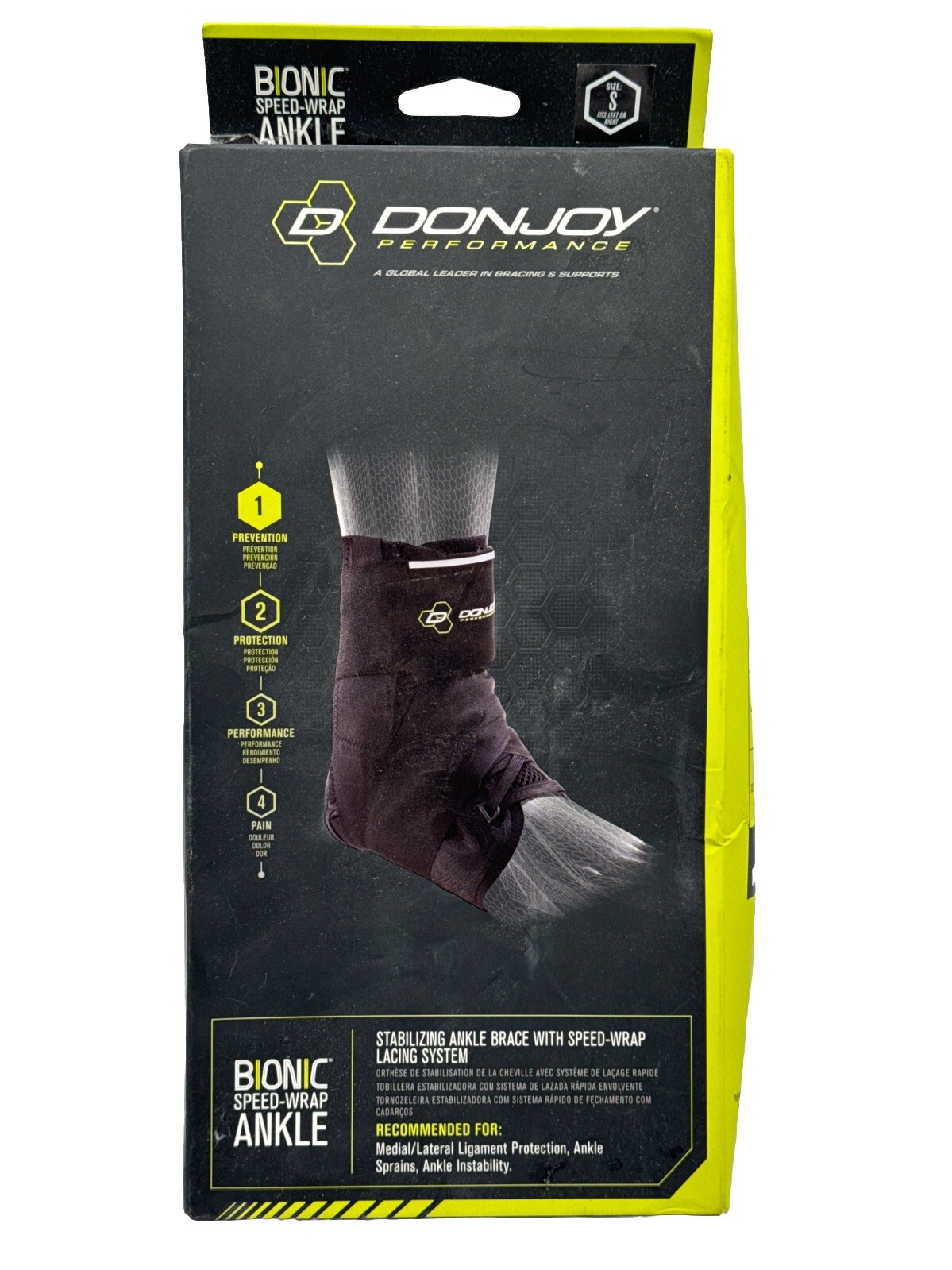 DonJoy Bionic Speed Wrap Ankle Brace SMALL