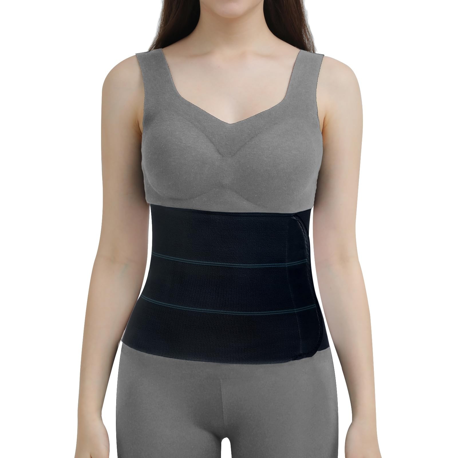 Abdominal Binder Post Surgery Belly Band – Elastic Stomach Wrap Tummy Tuck Co…