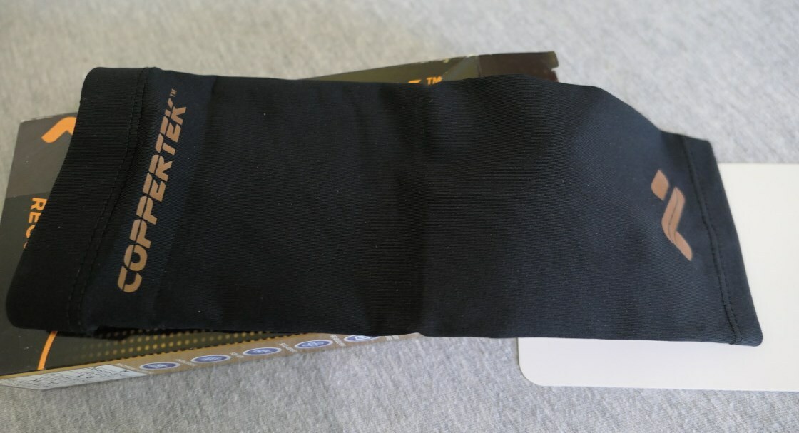 NEW CopperTek Copper Infused Compression Recovery Non-Slip Elbow Sleeve Sz L, XL