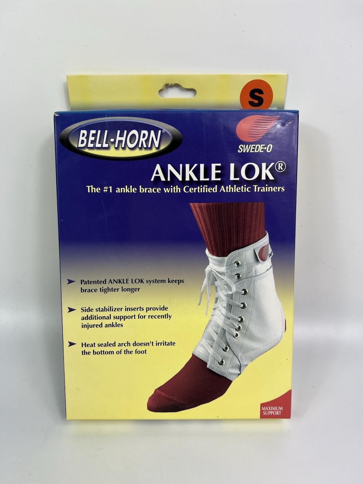 NEW Swede-O Ankle Lok Size S White Color