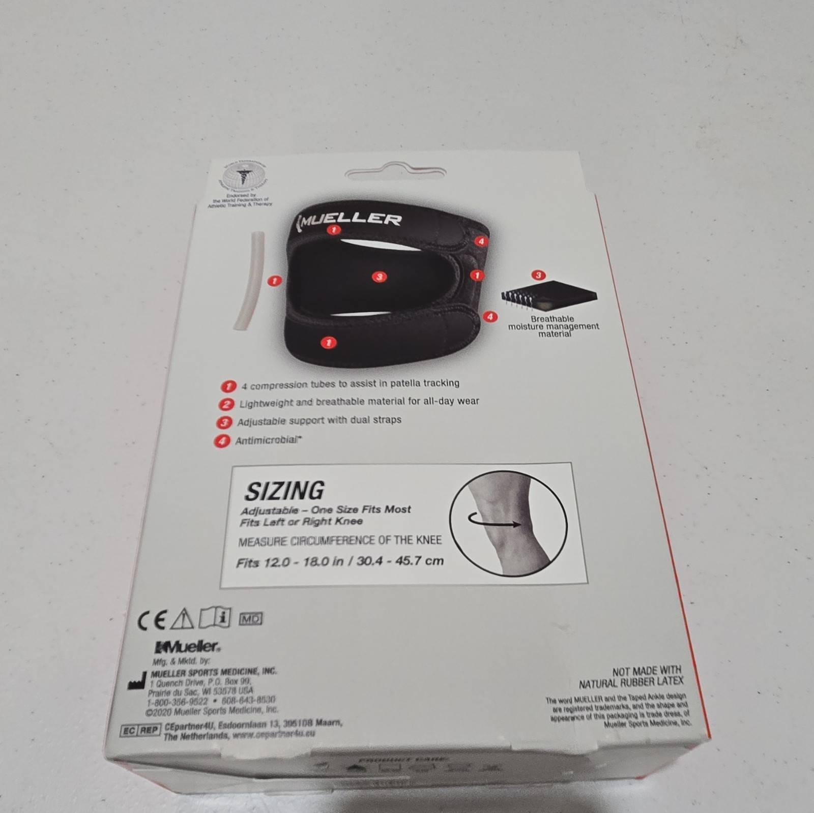 Mueller Adjustable Max Knee Strap Black One Size