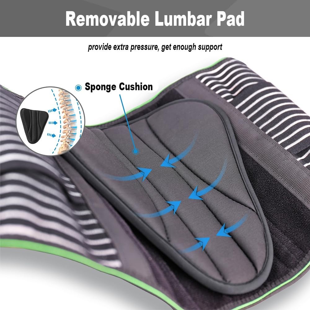 Back Brace for Lower Back Pain Relief for Women/Men with Lumbar Pad, Back Sup…