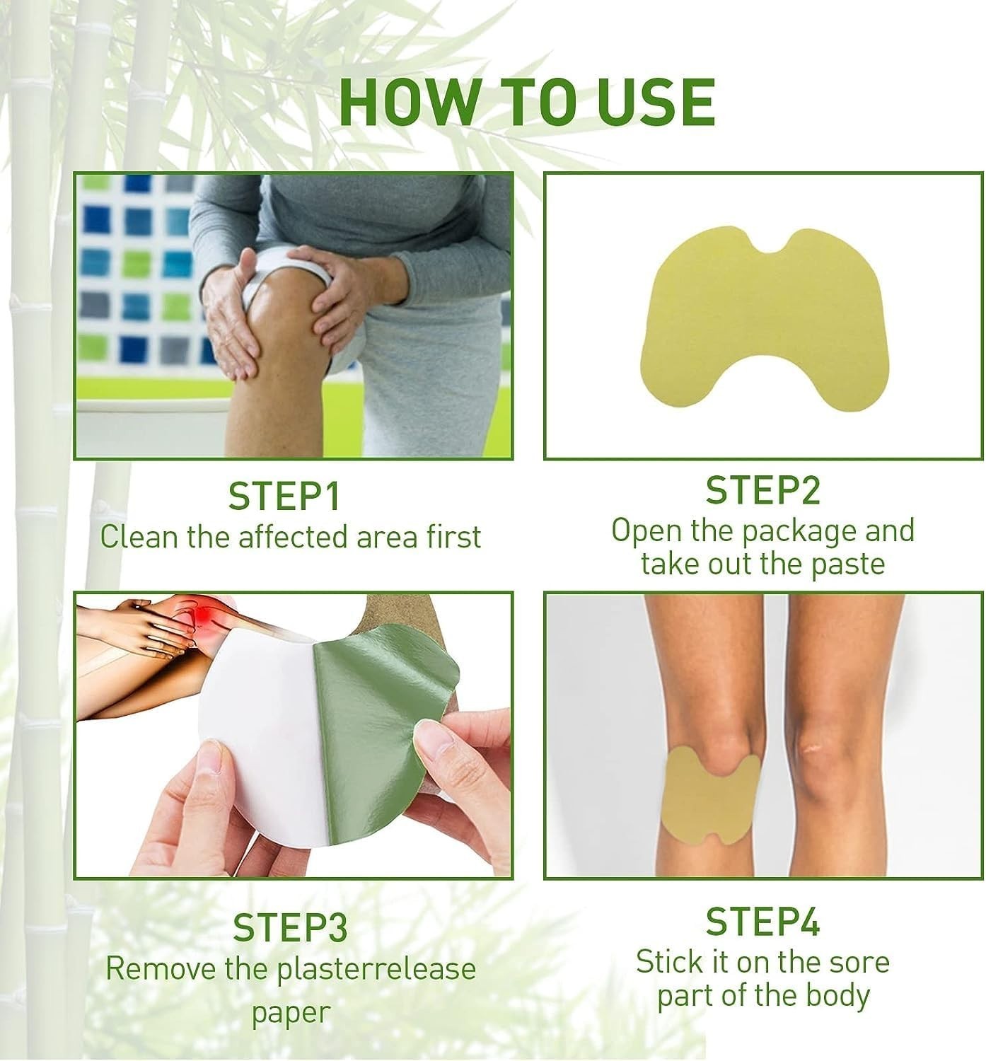 Natural Knee Patch, Joint Patch, Knee Joint Relief Patches 36Pcs