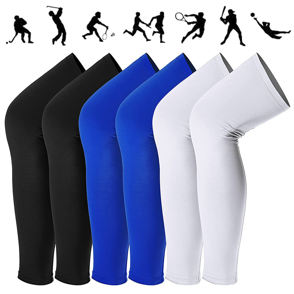 Compression Knee Support Sleeve Brace Running Leg Muscle Pain Relief Anti SUN UV