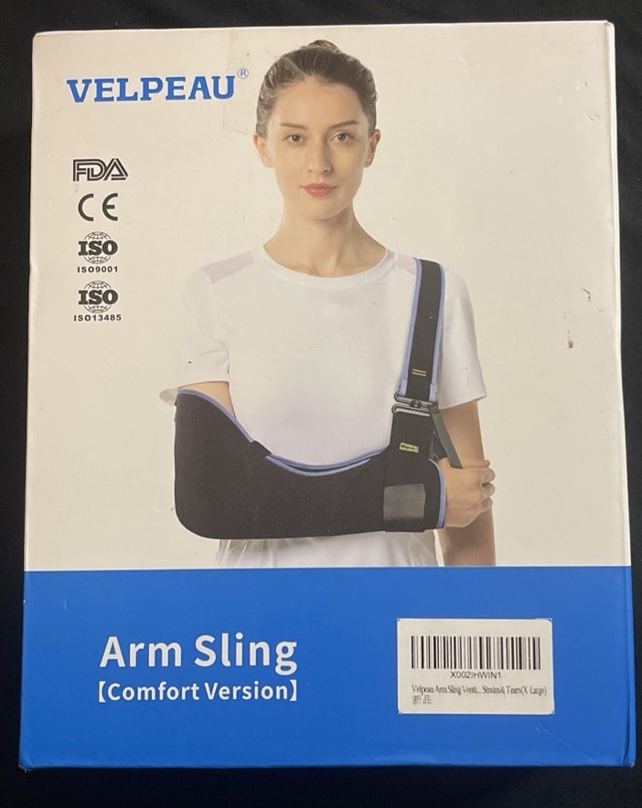 VELPEAU VP0306 Arm Sling Shoulder Immobilizer Support Brace Comfort Sz XL New