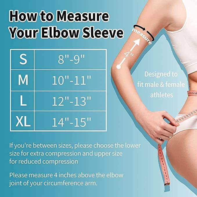 ABYON Professional Elbow Compression Sleeve-Black