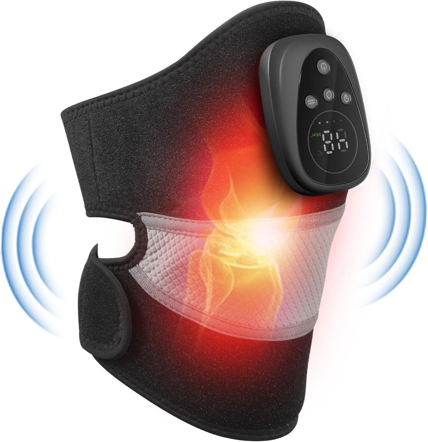 3-in-1 Knee Shoulder Elbow Warmer Vibration Wrap for Men Women, 5000 mAh Recharg