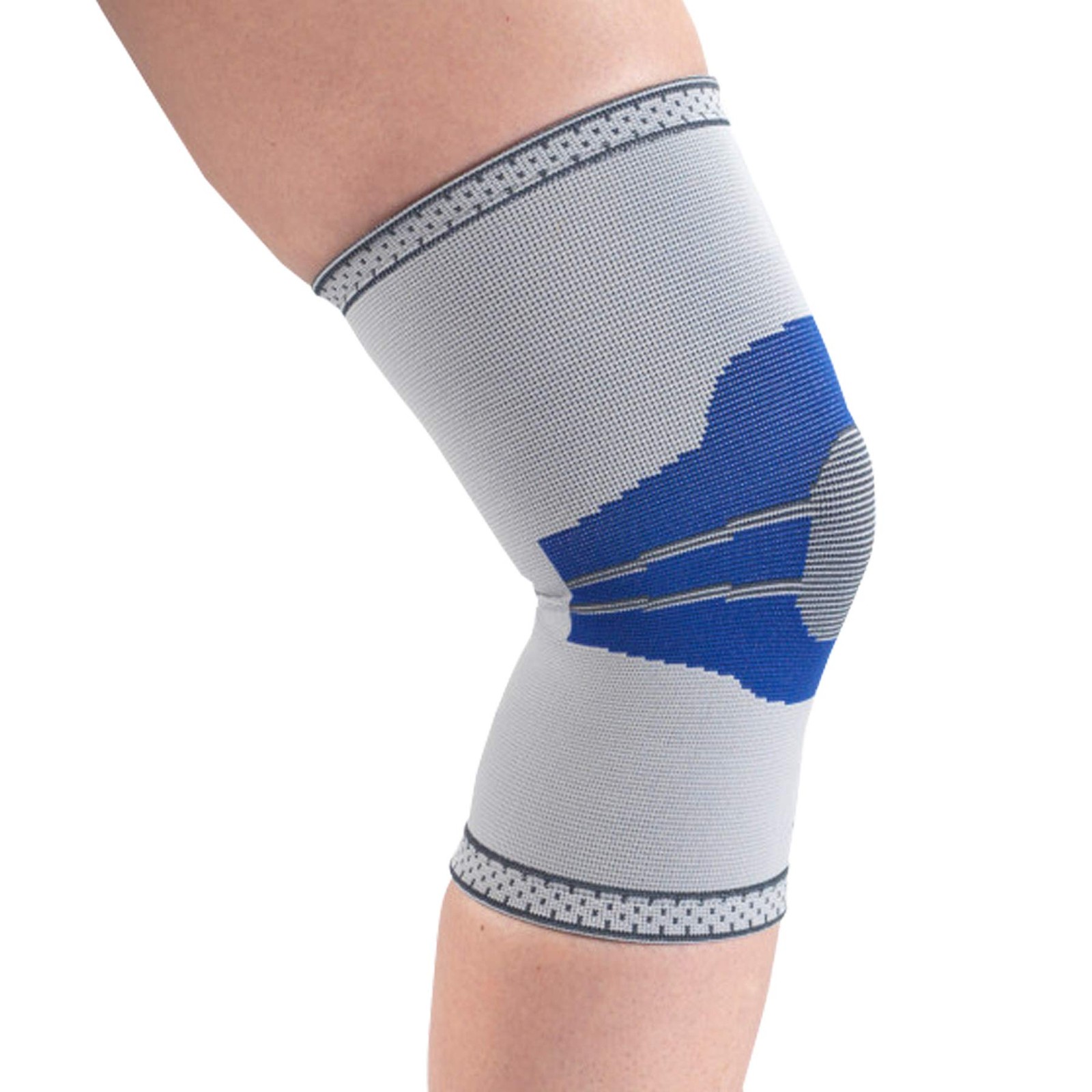 Champion Elastic Knee Support Compression Sleeve, Gray, Medium Medium, Gray