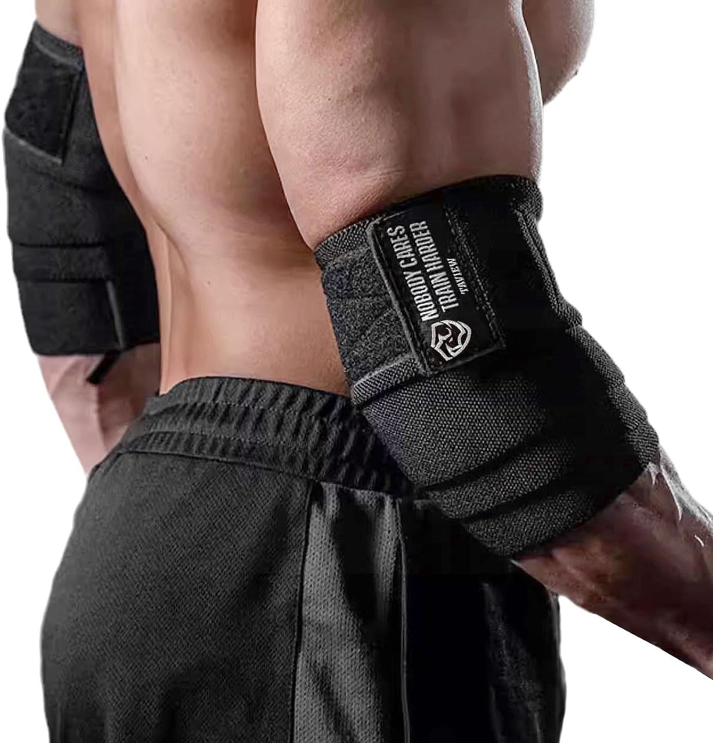 1 Pair, 47″ Elastic Elbow Support & Compression Powerlifting, Fitness, Cross …