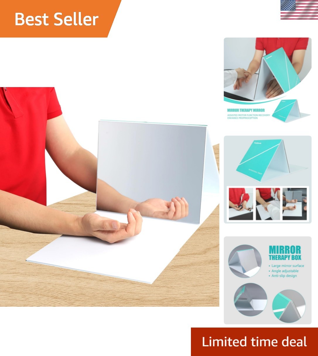 Lightweight Folding Mirror Therapy Box for Effective Hand & Arm Rehabilitation