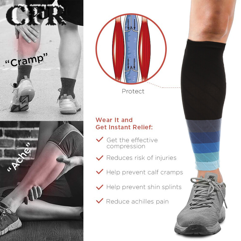 CFR Calf Support Leg Compression Sleeve Muscle Neoprene Recovery Running Cycling