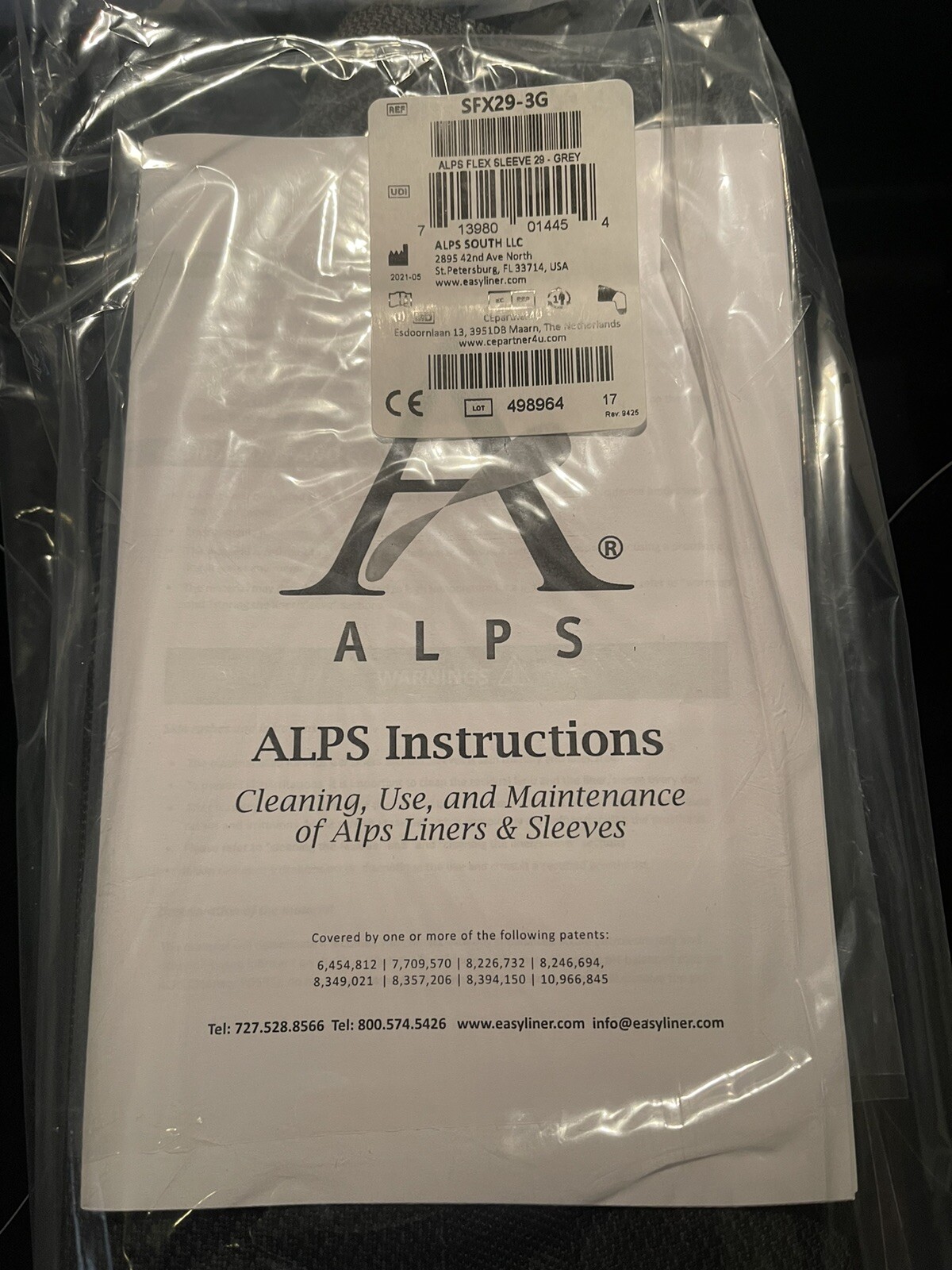 New Alps SFX29-3G – Flex Sleeve 29 – Grey – Fast Shipping, Trusted Seller!!!