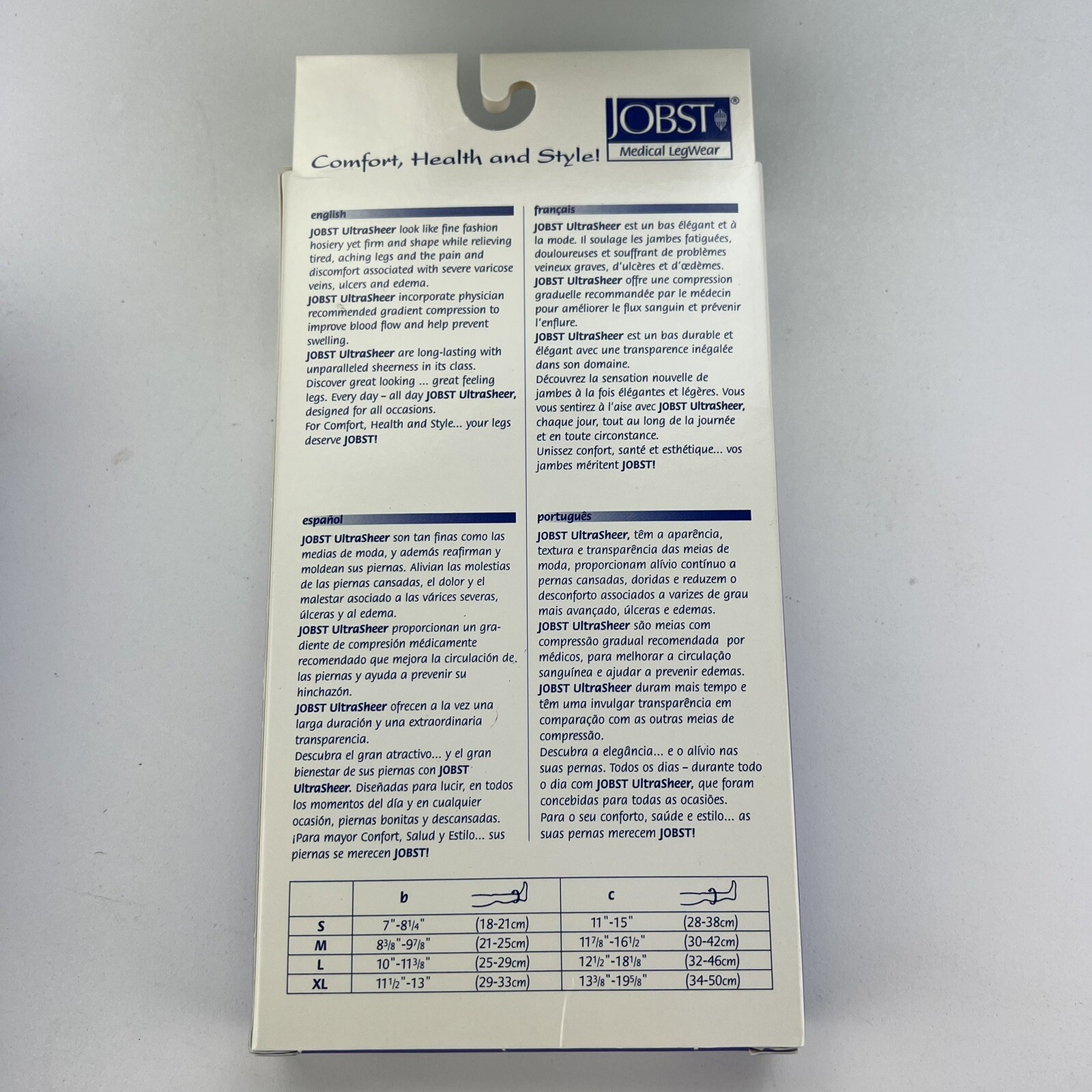 NEW Jobst Ultrasheer Knee High Black Compression Stockings Sock Circulation
