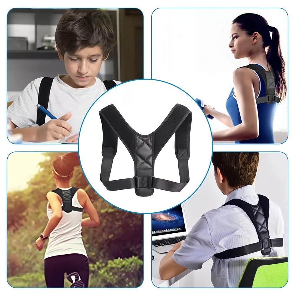 Back Brace Posture Corrector Women Men Shoulder Straightener Adjustable Support