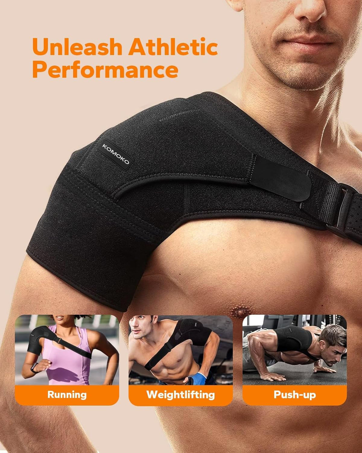 Adjustable Shoulder Brace Rotator Cuff Support Sling