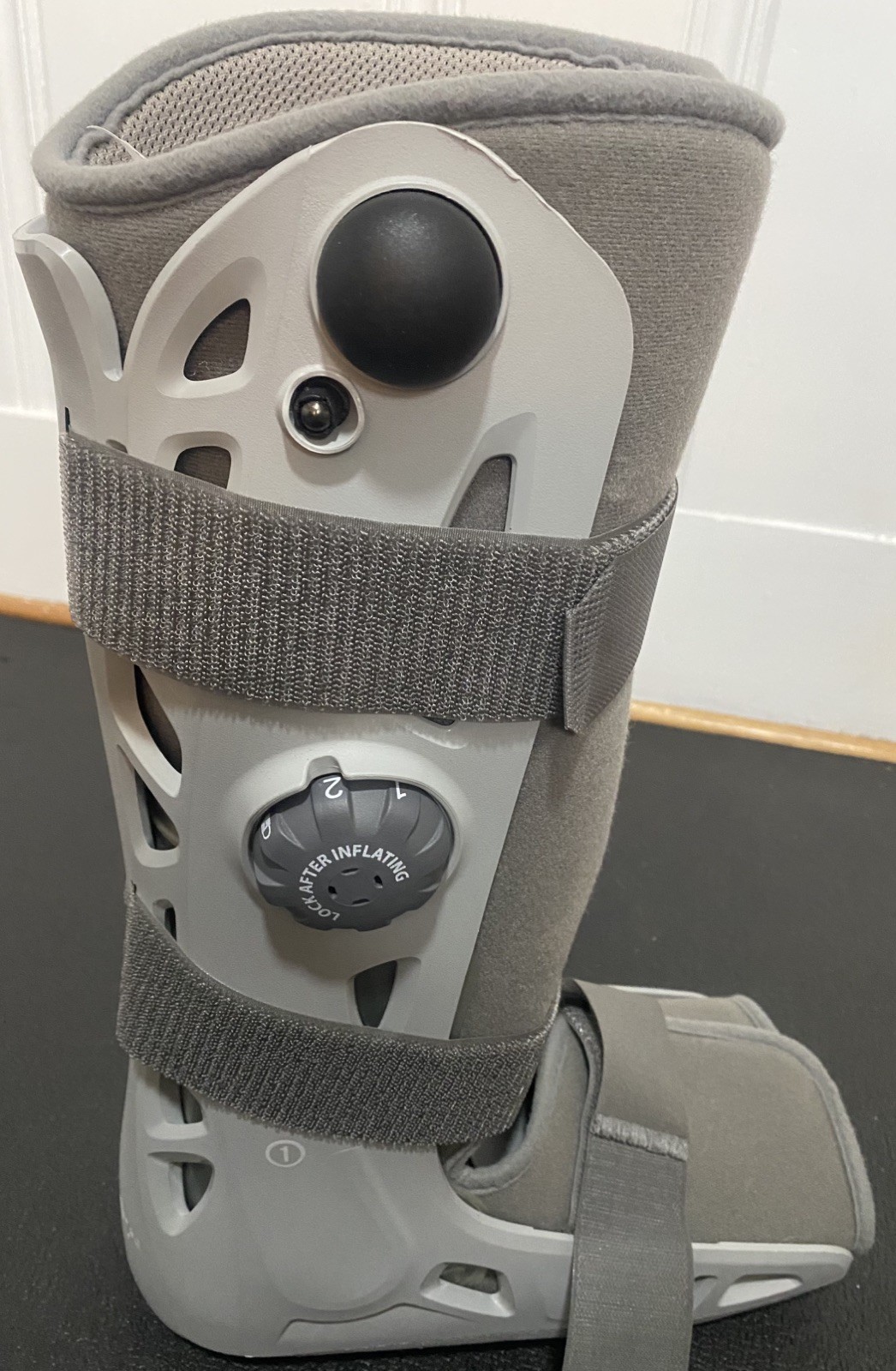 Aircast AirSelect Large Walking Boot Pneumatic Inflatable Walker Brace DJO Gray
