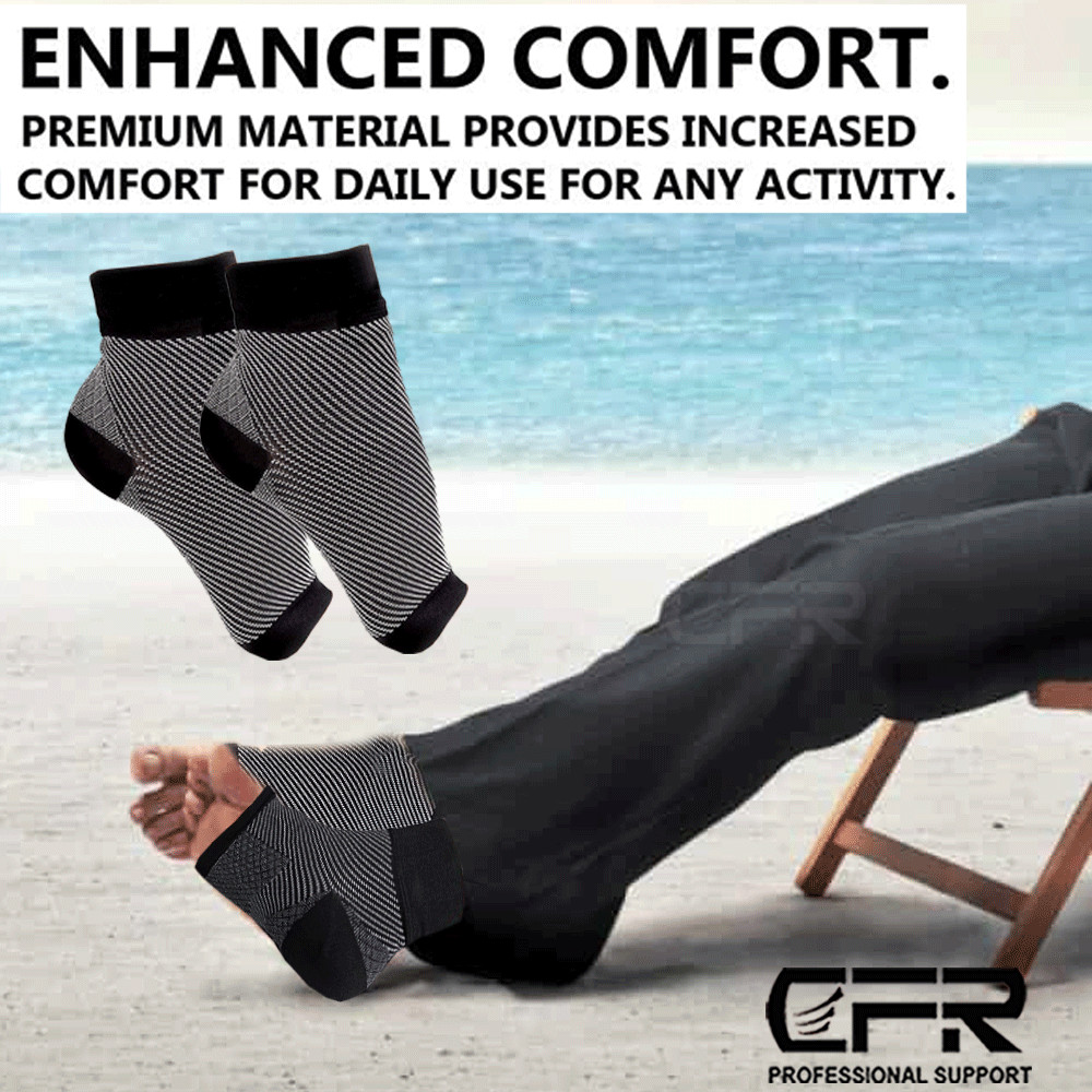 Ankle Support Brace Stabilizer Compression Sleeve Socks Foot Pain Relief Unisex