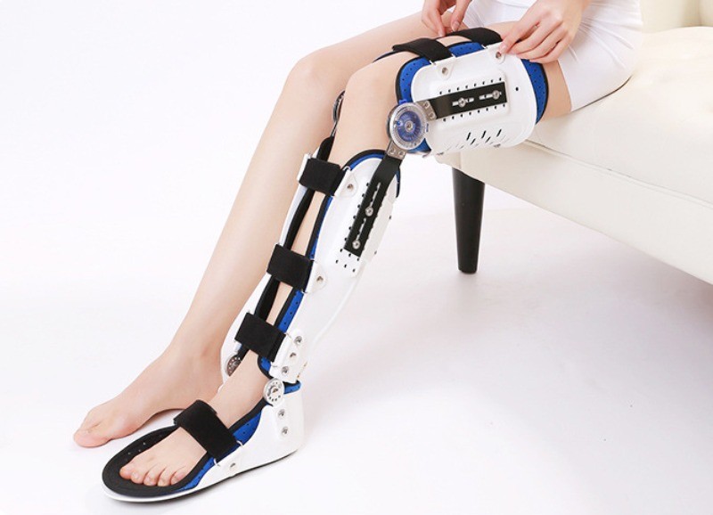 Leg Ankle Knee Brace Protector Joint Pain Relief Adjustable Fixed Support Pads