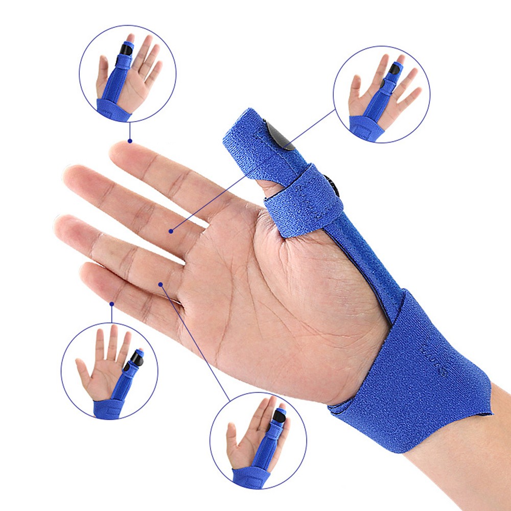 2PCS Finger Trigger Splint Corrector Adjustable Finger Brace Protector Support