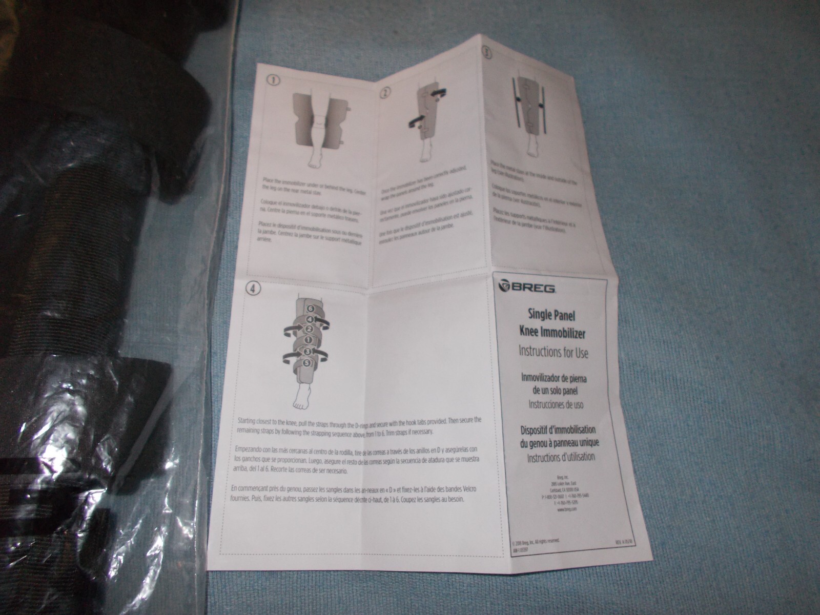 Brand New Breg Single Panel Knee Immobilizer Knee Brace – Best seller