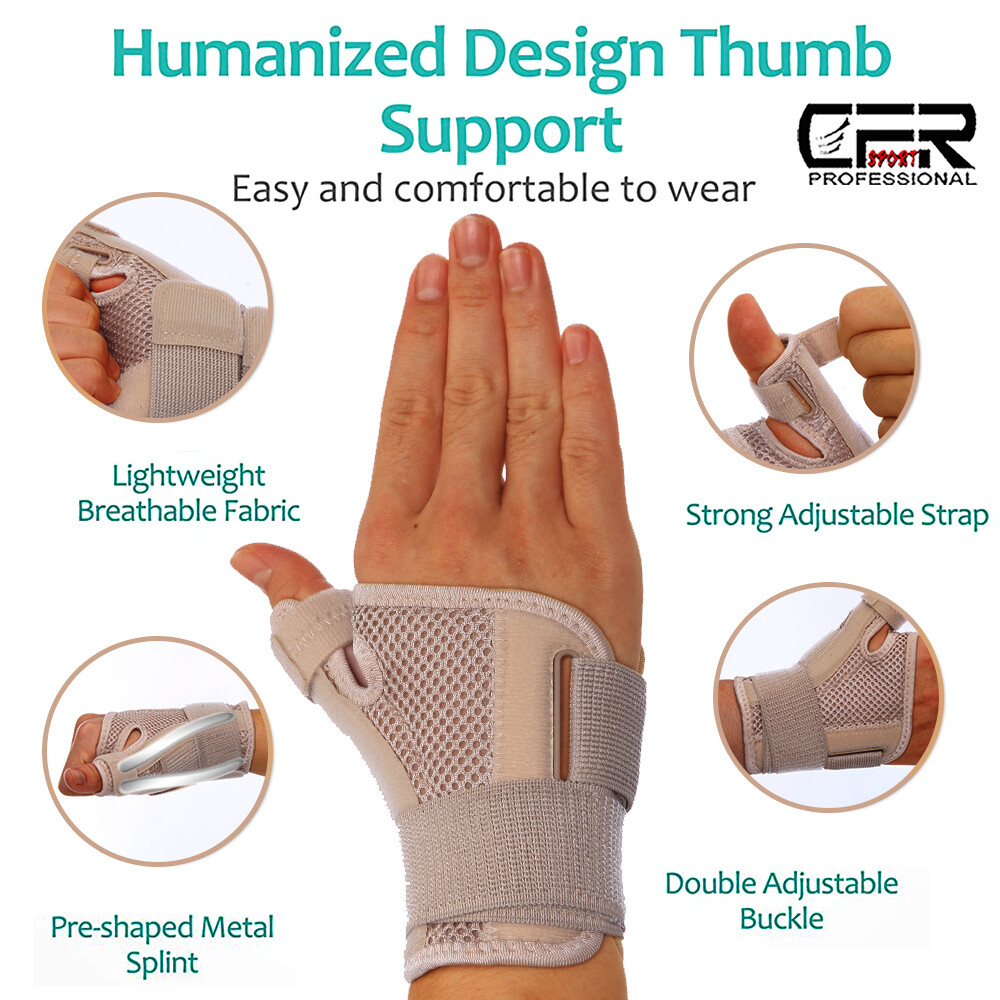 Thumb Wrist Support Brace Splint Carpal Tunnel Sprain Arthritis Left Right Hand