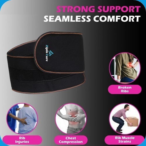 Rib Compression Brace Belt – Adjustable Support for Cracked, Broken, or Injured