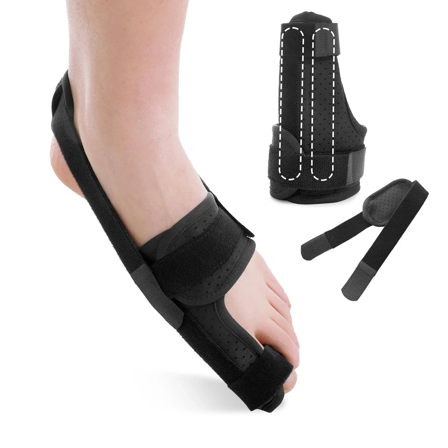 Broken Big Toe Splint Brace, Turf Toe Brace Support for Broken, Fracture, Sprain