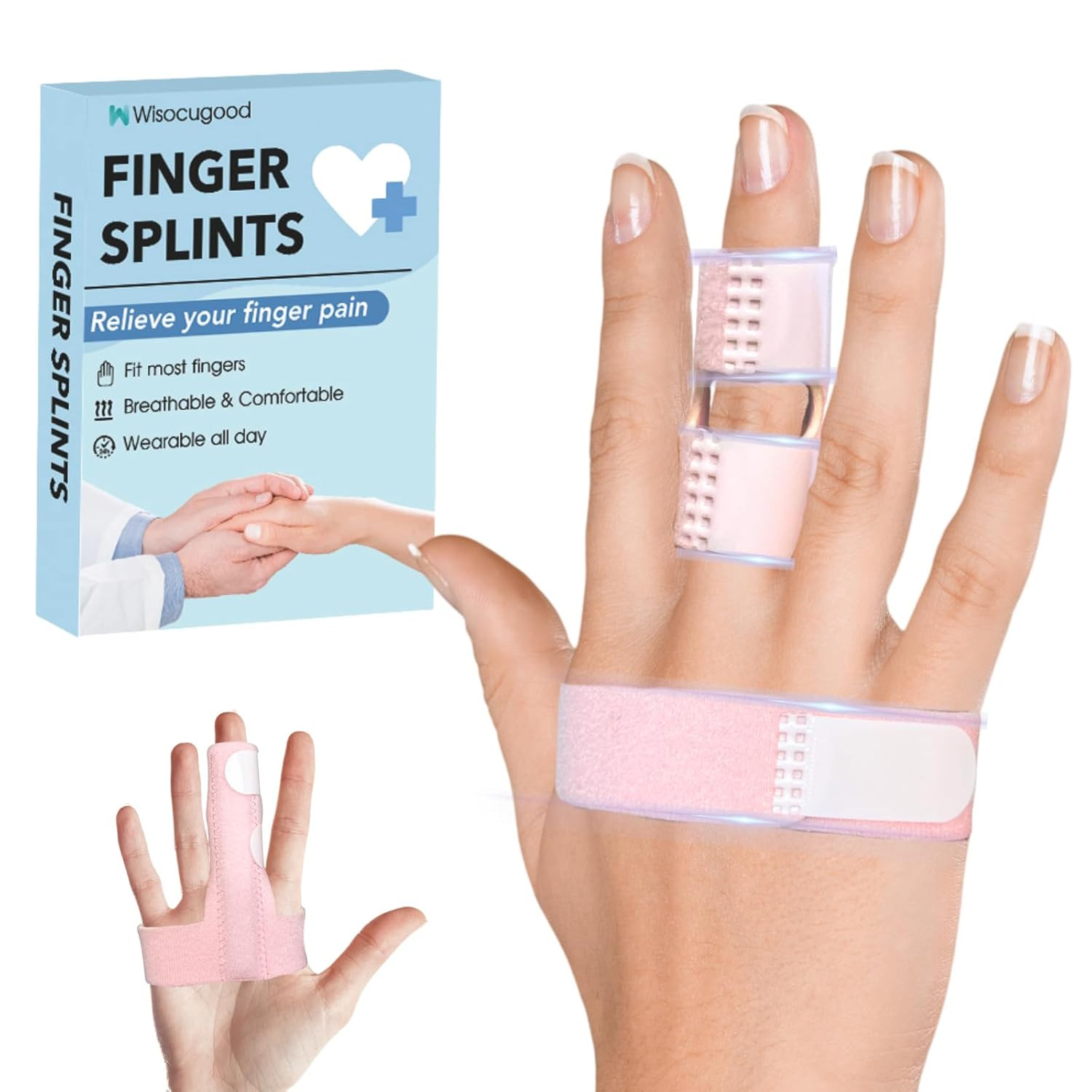 Trigger Finger Splint,Finger Brace,Broken Fingers Straightening,Pain Relief,A…