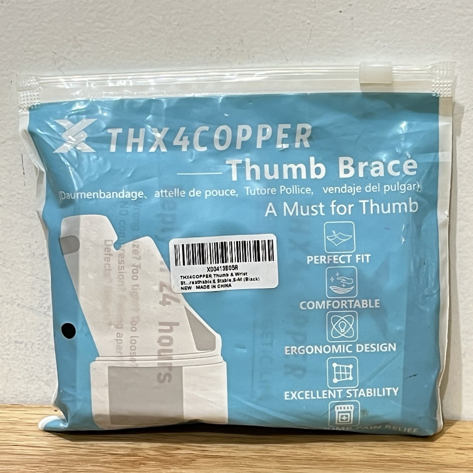 THX4COPPER Thumb Wrist Stabilizer Compression Splint