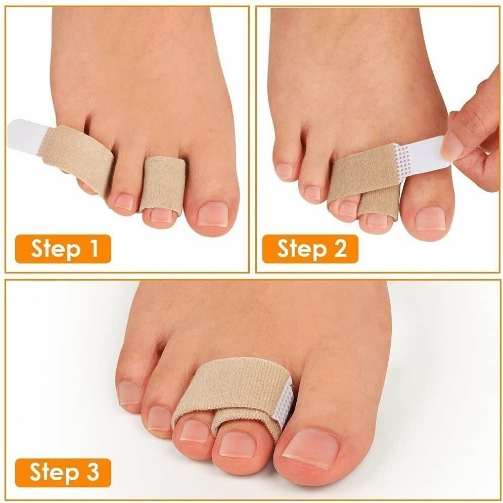 Toe Straightener Toes Broken Toe Wraps Cushioned Bandages Hammer Splint Brace