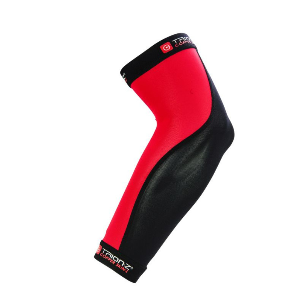 Trion:Z Copper Skin:Z Elbow Support Absorbent Highly Elastic Copper Red Black