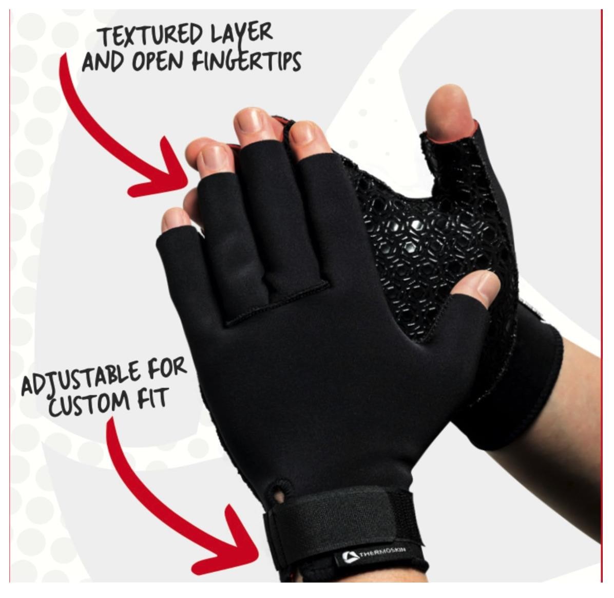 Thermoskin Pair of Arthritic Gloves- small/medium/large
