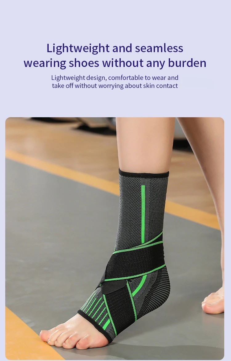 Elastic Ankle Brace Protector Sports Gym Fitness Support Belt.
