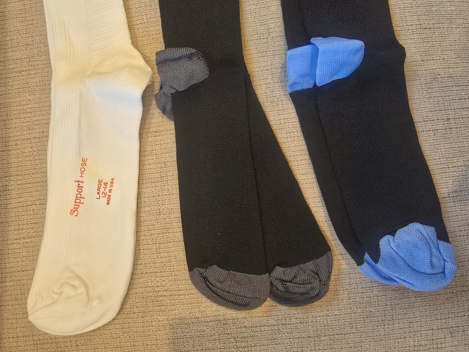 3 Pair Men’s DCF Compression Socks L/XL Over the Calf New in Package