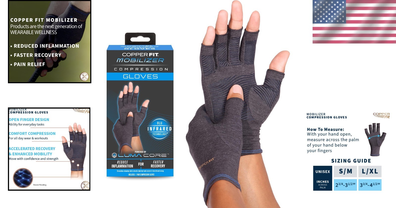 Mobilizer Hand Compression Gloves – Arthritis Relief